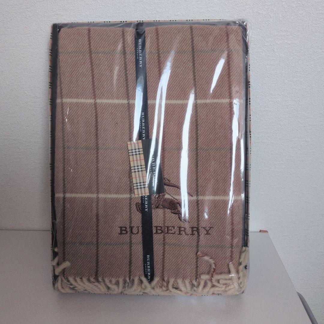 未使用 BURBERRY (バーバリー)ウールショール　ひざ掛け