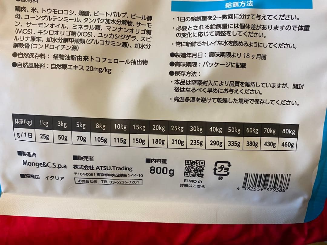ELMO ドッグフード リッチインチキン 3kg 、800g 計5.4kg