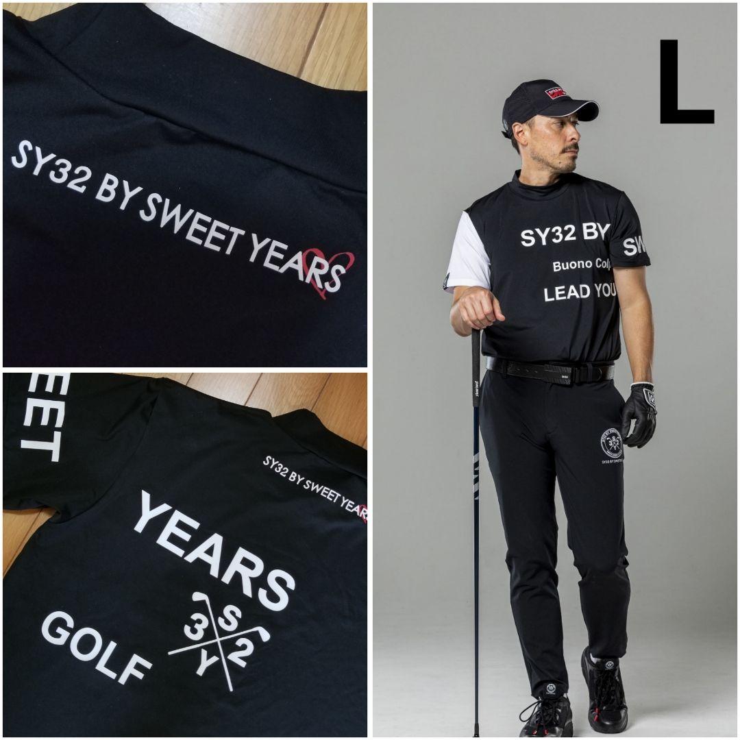 SY32 by SWEET YEARS GOLFモックネック半袖シャツ　Lサイズ