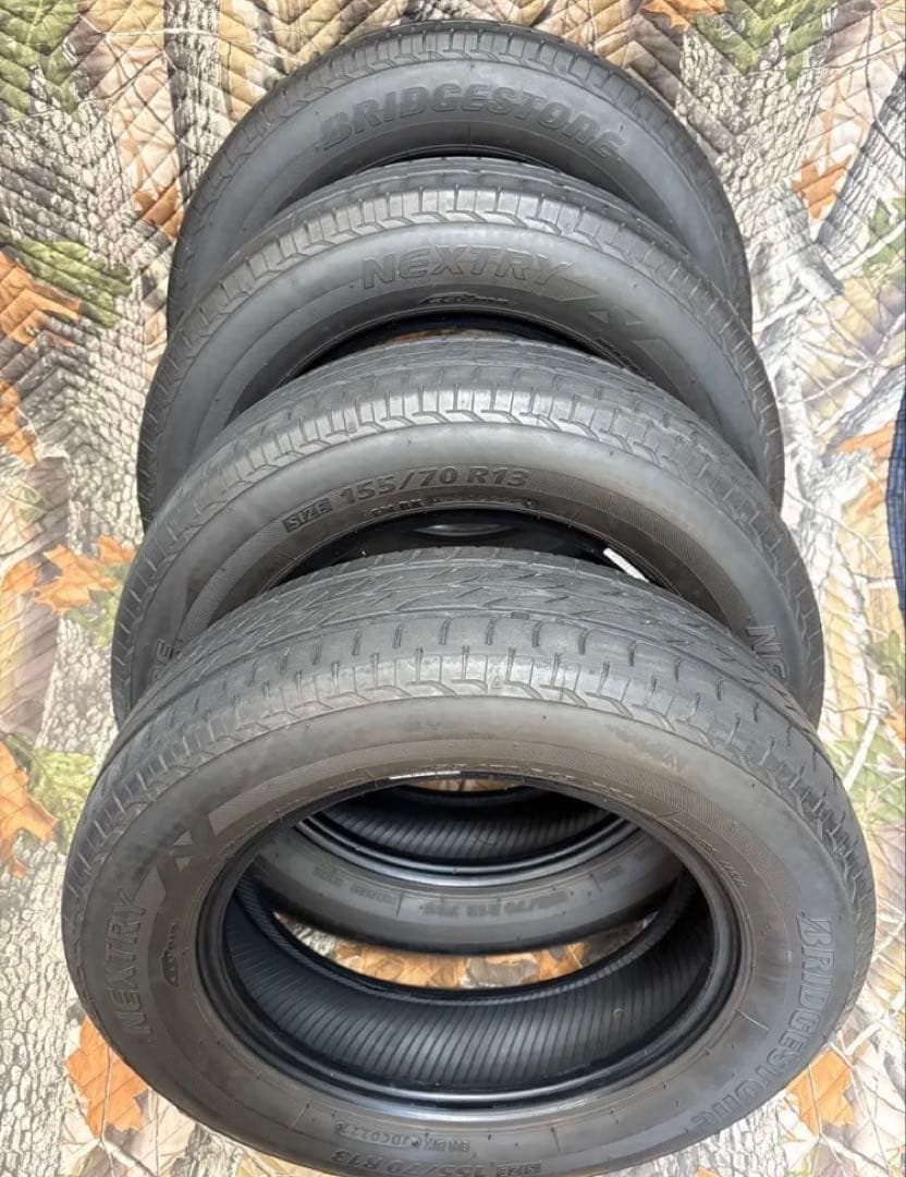 ⑦155/70R13 中古タイヤ4本