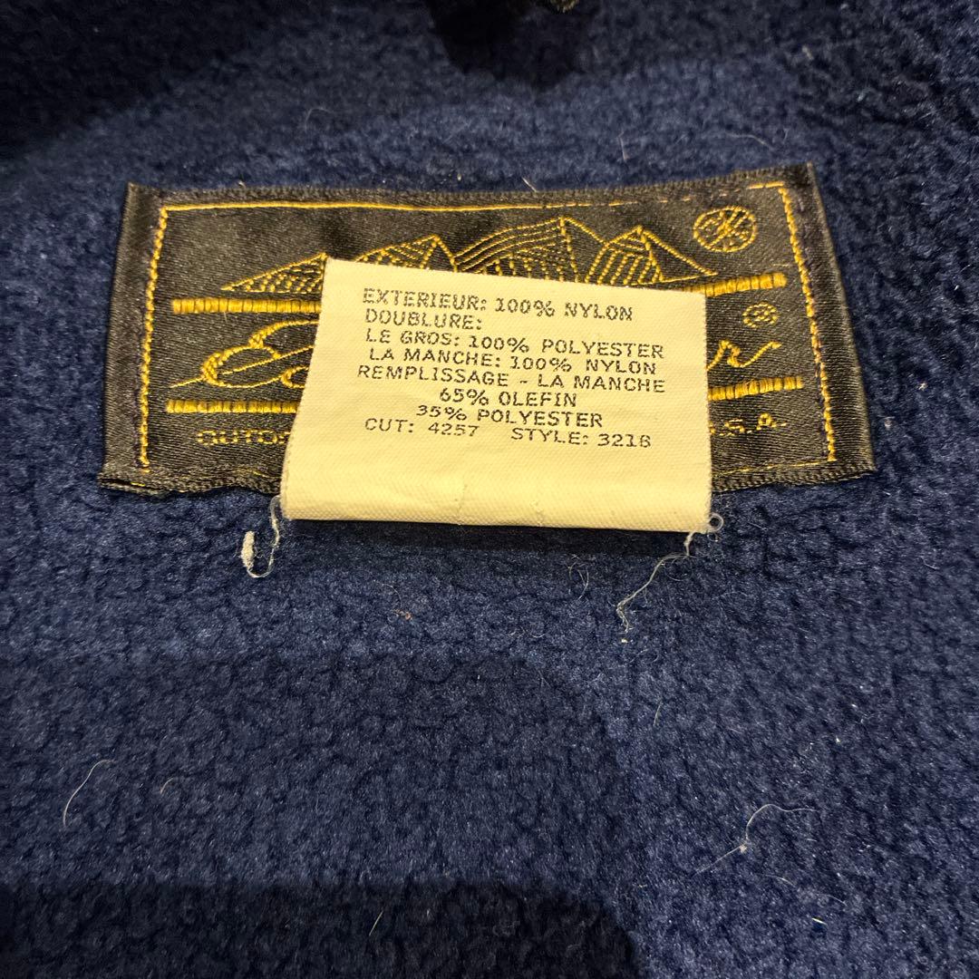 黒タグ 80s usa製 Eddie Bauer ウォームアップジャケット
