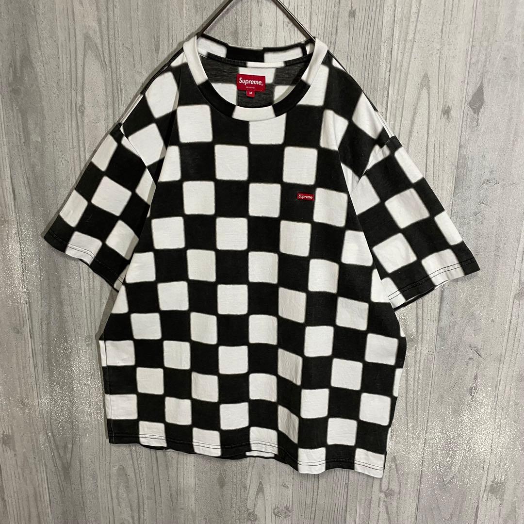 【人気モデル】シュプリーム　スモールボックスロゴ　ブロックチェックTシャツ　M