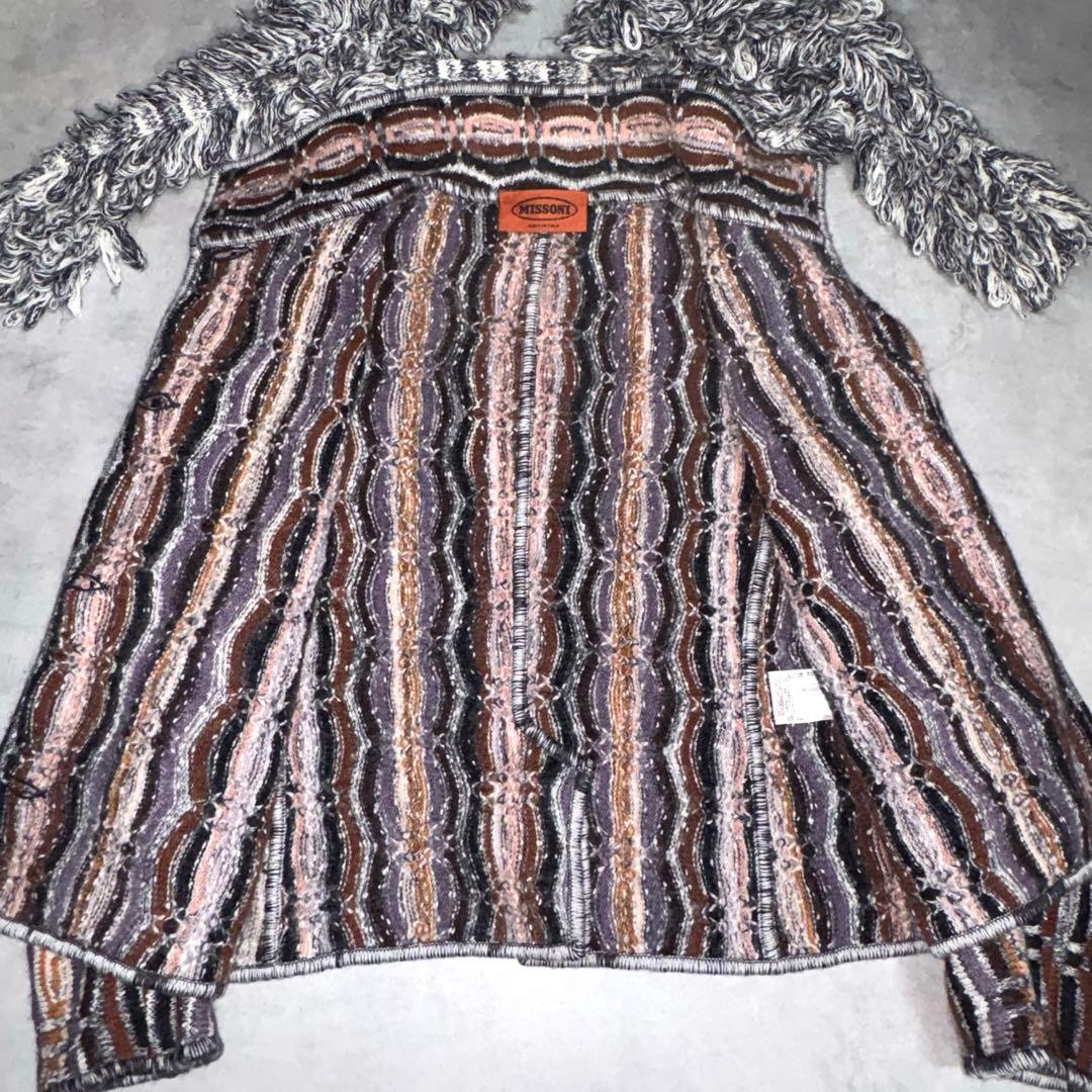 【美品】MISSONI ミッソーニ ニットジャケットカーディガンマルチカラー