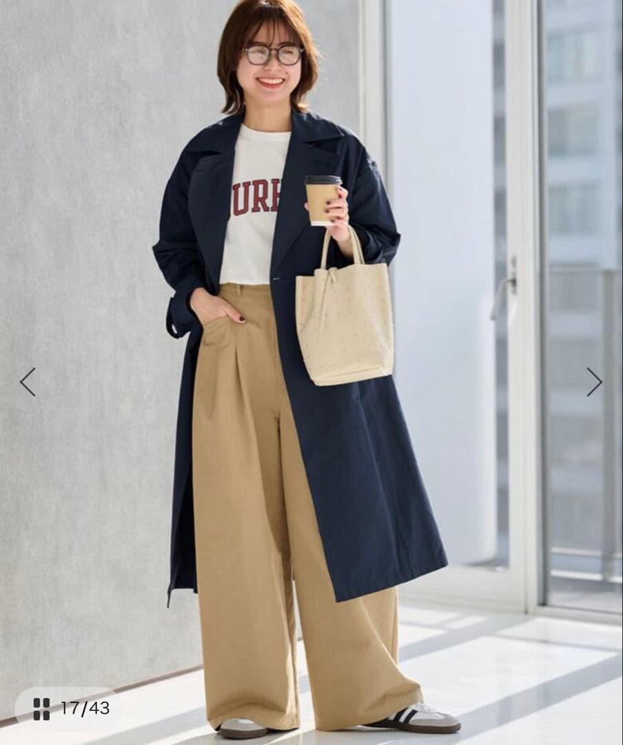 ★新品今期JOURNAL STANDARD コットンナイロンライトトレンチコート