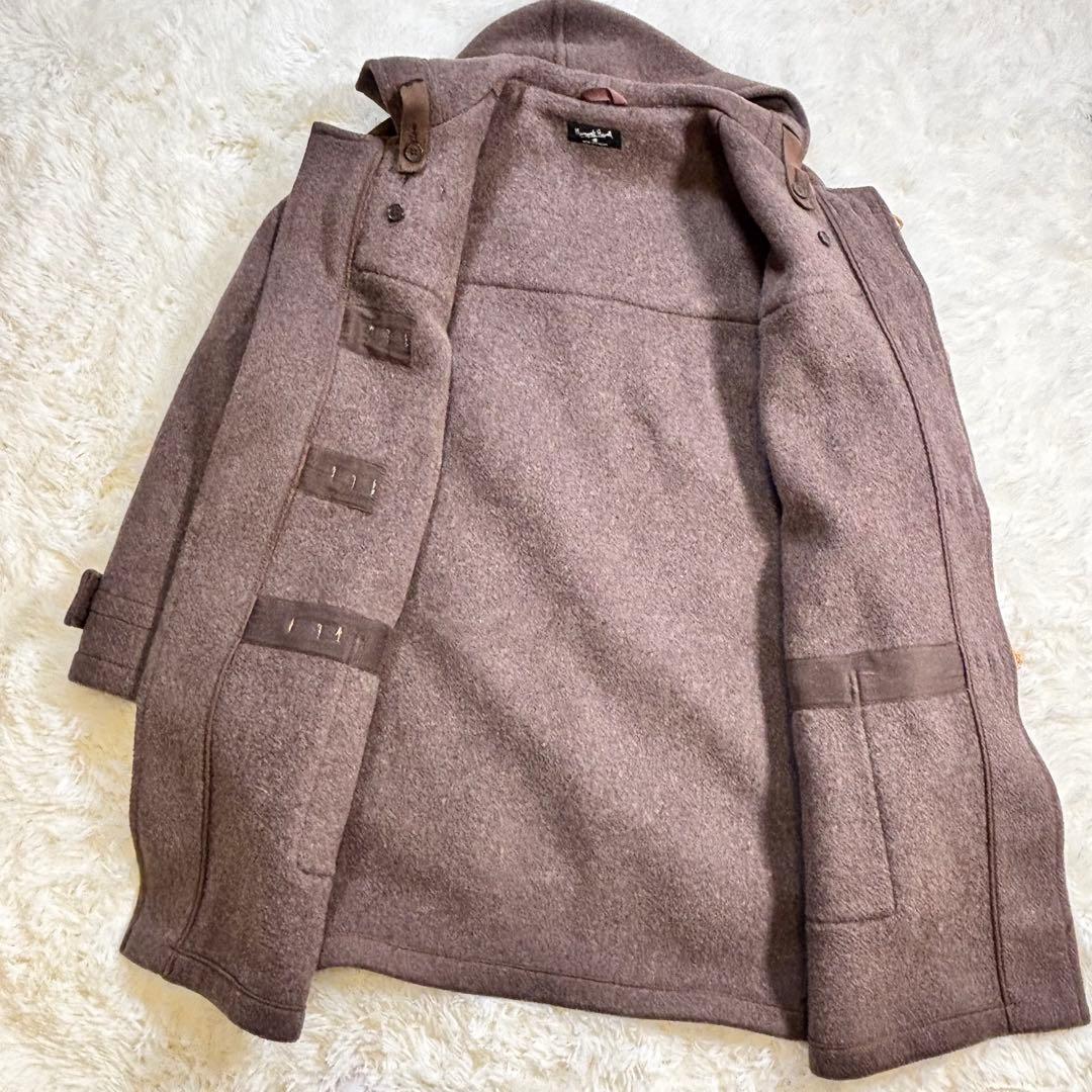 【希少】ダッフルコート　ビックシルエット　厚手　ウール　英国製　ブラウン