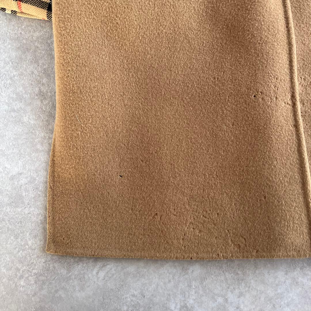 Burberrys カシミヤ混 ダブルフェイス ロングコート 9号 金ボタン