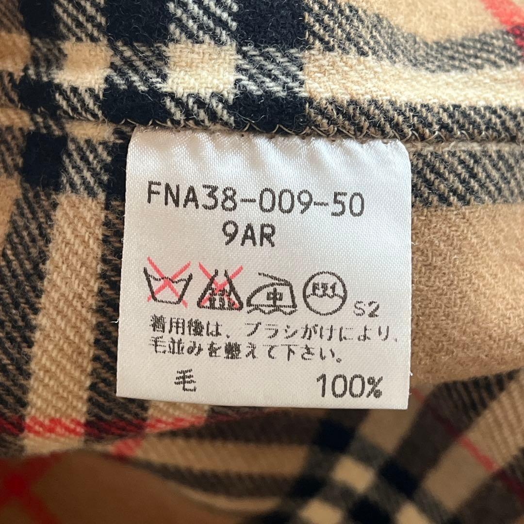 Burberrys カシミヤ混 ダブルフェイス ロングコート 9号 金ボタン