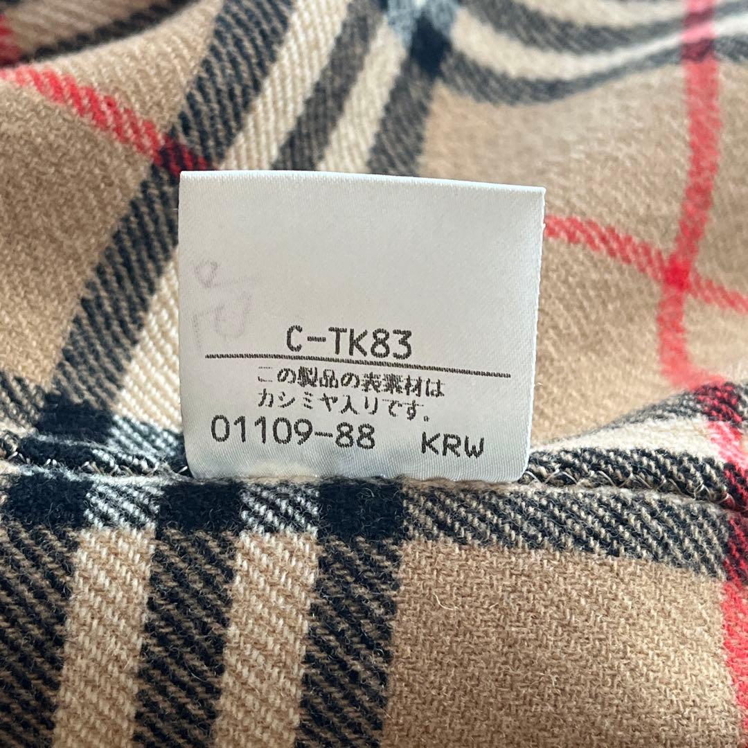 Burberrys カシミヤ混 ダブルフェイス ロングコート 9号 金ボタン