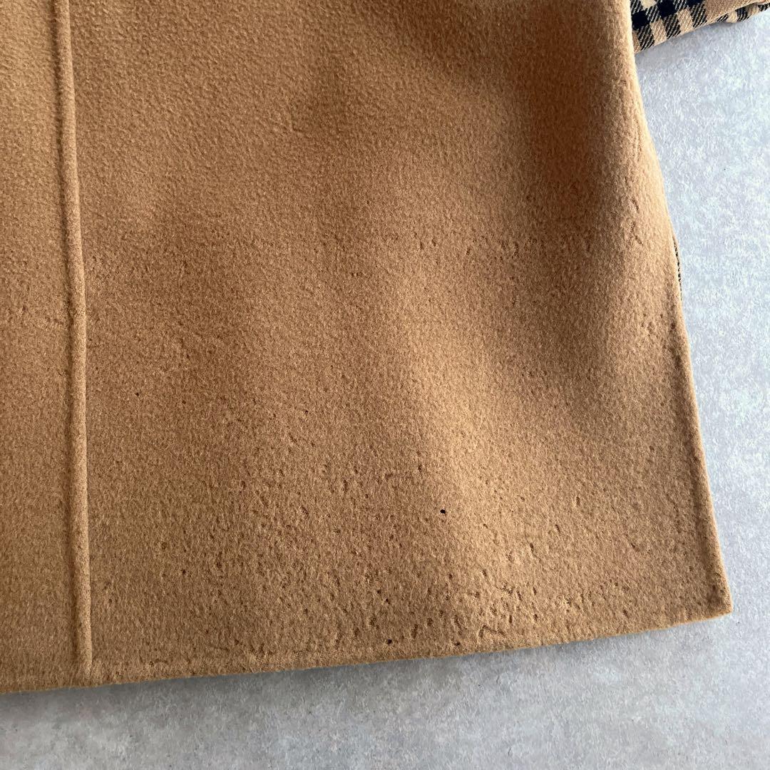 Burberrys カシミヤ混 ダブルフェイス ロングコート 9号 金ボタン