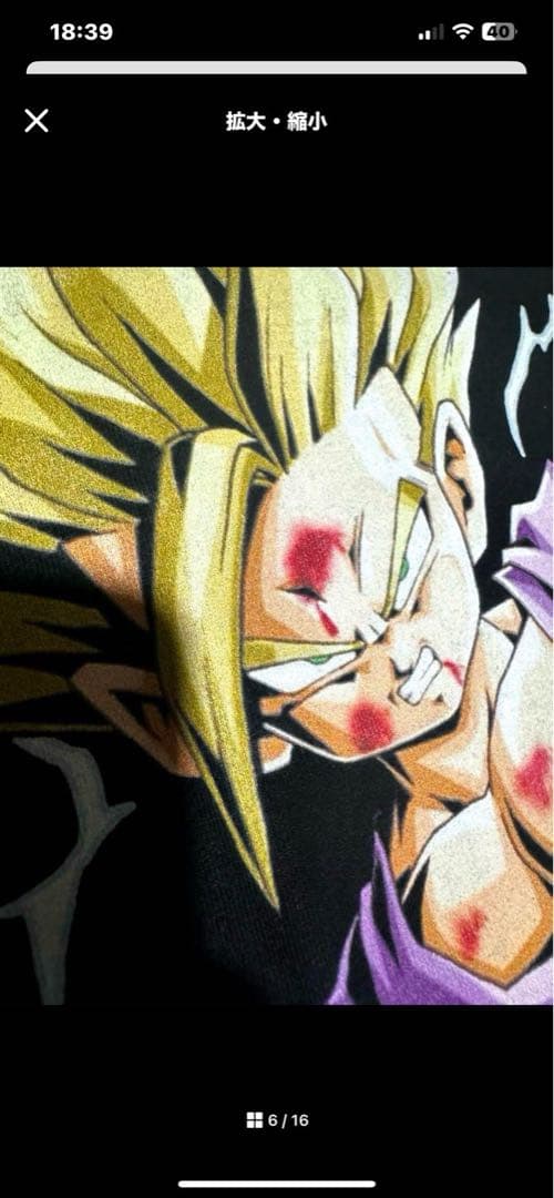 アニメTシャツ DRAGON BALL 悟飯 XL ドラゴンボール