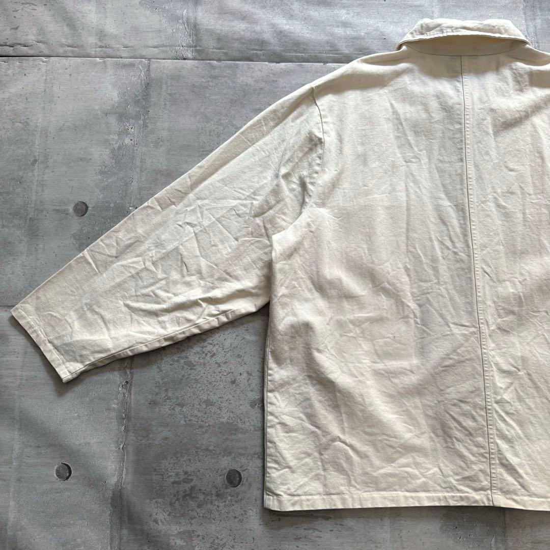 90s USA製 Dickies カバーオール オフホワイト チョアコートXXL