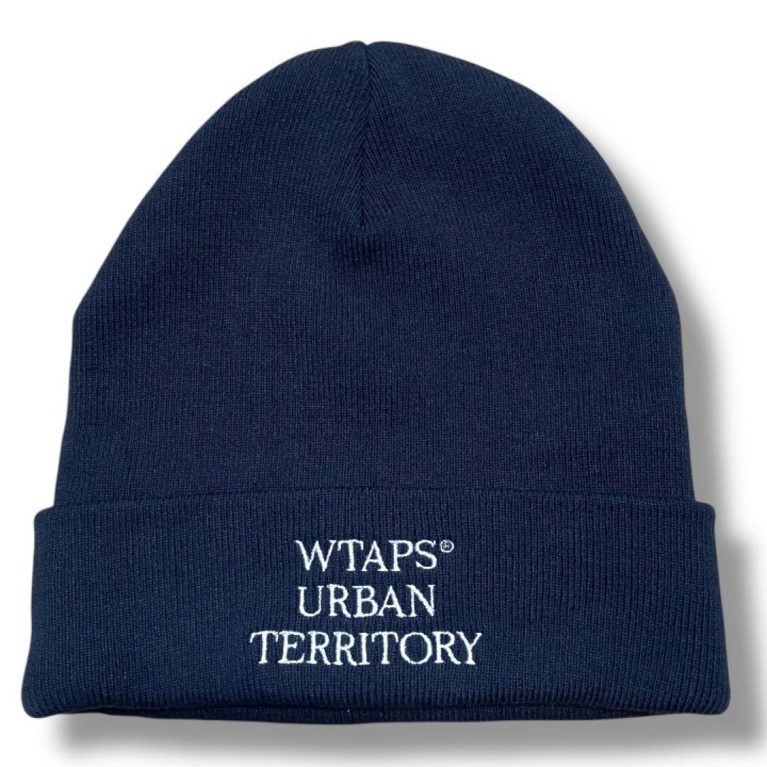 【極美品・刺繍デザイン】 WTAPS ビーニー 紺 ニット帽 ZORN 窪塚洋介