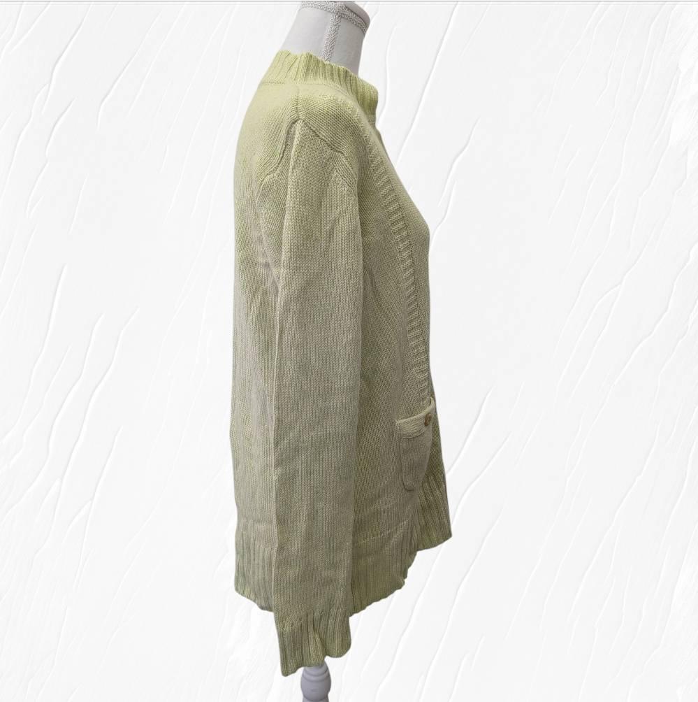 【未使用】Leilian レリアン カシミヤ混 シルク カーディガン 11号