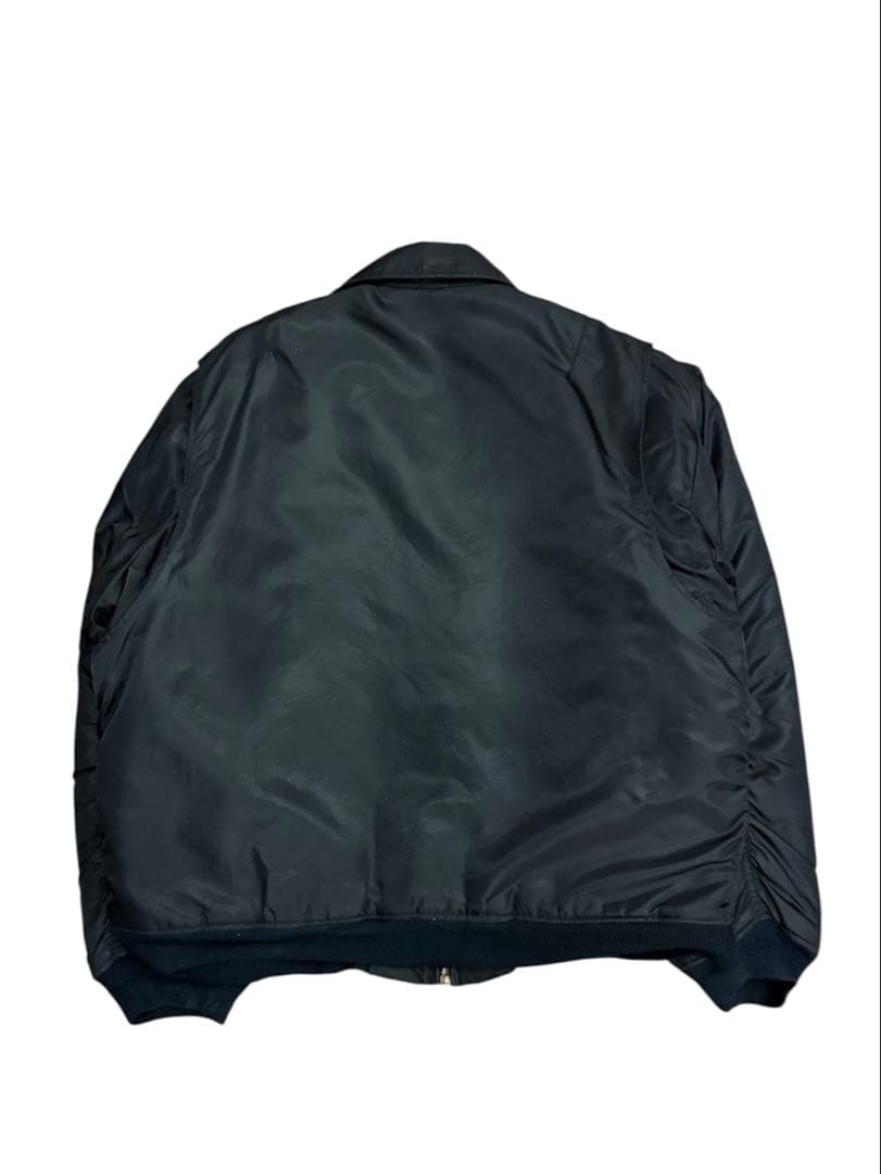 80s 90s CWU-45 フライトジャケット ブラック 民間品 リバーシブル