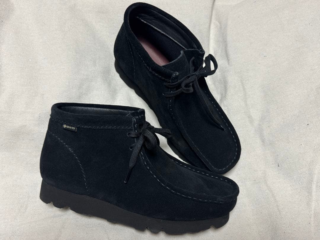 電*ブ様 【極美品】Clarks ワラビーブーツ GTX ブラック ゴアテックス