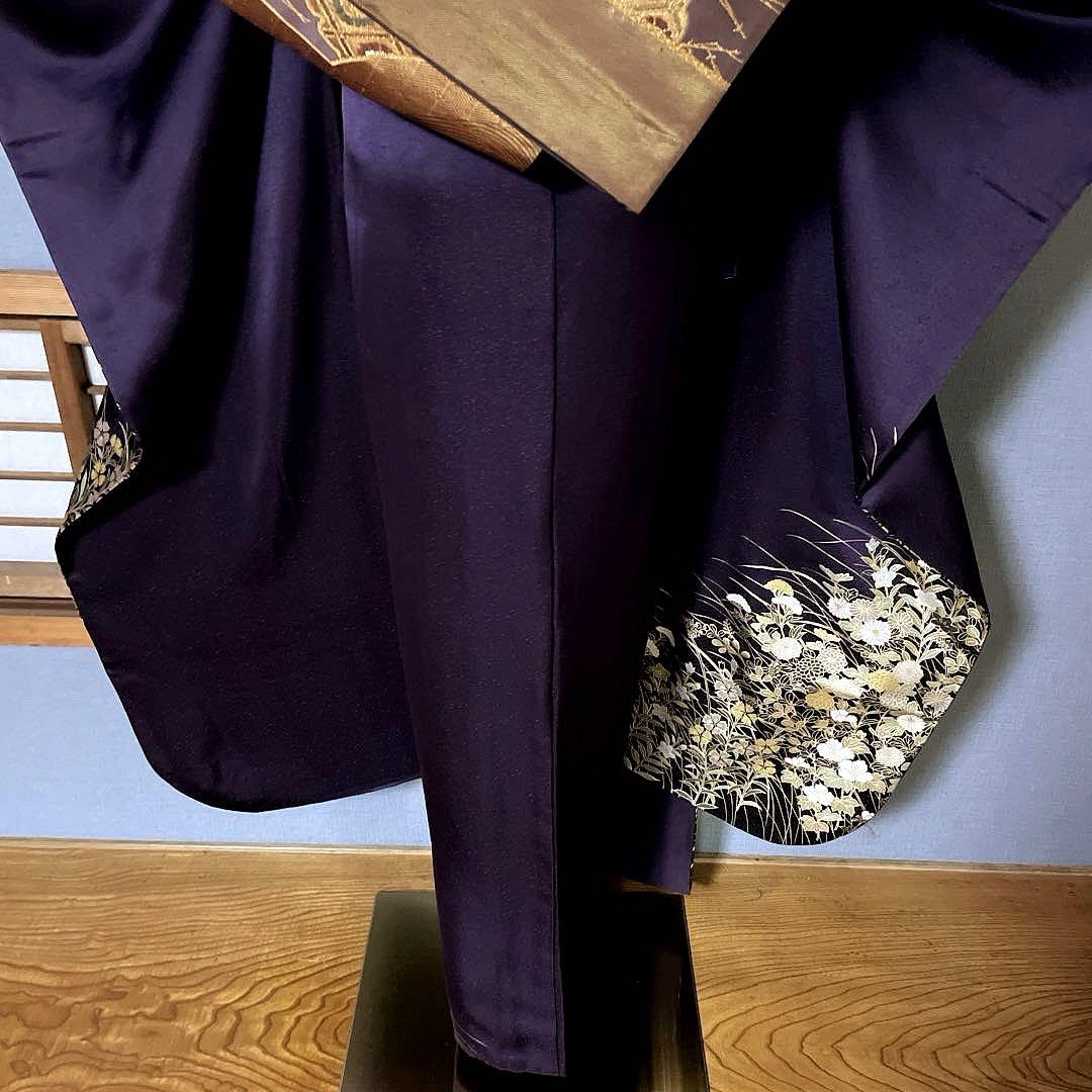 振袖フルセット　金銀彩友禅　手刺繍　成人式振袖　振袖