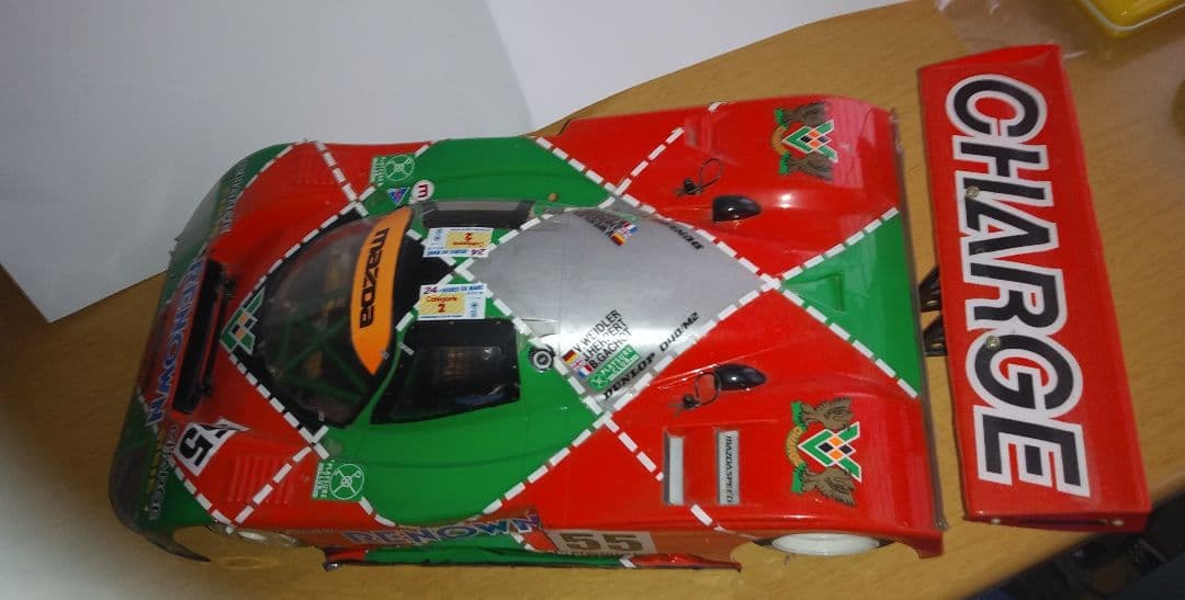 タミヤ 1/10 Cカーシャーシ　マツダ 787B 　メカ付き　当時物