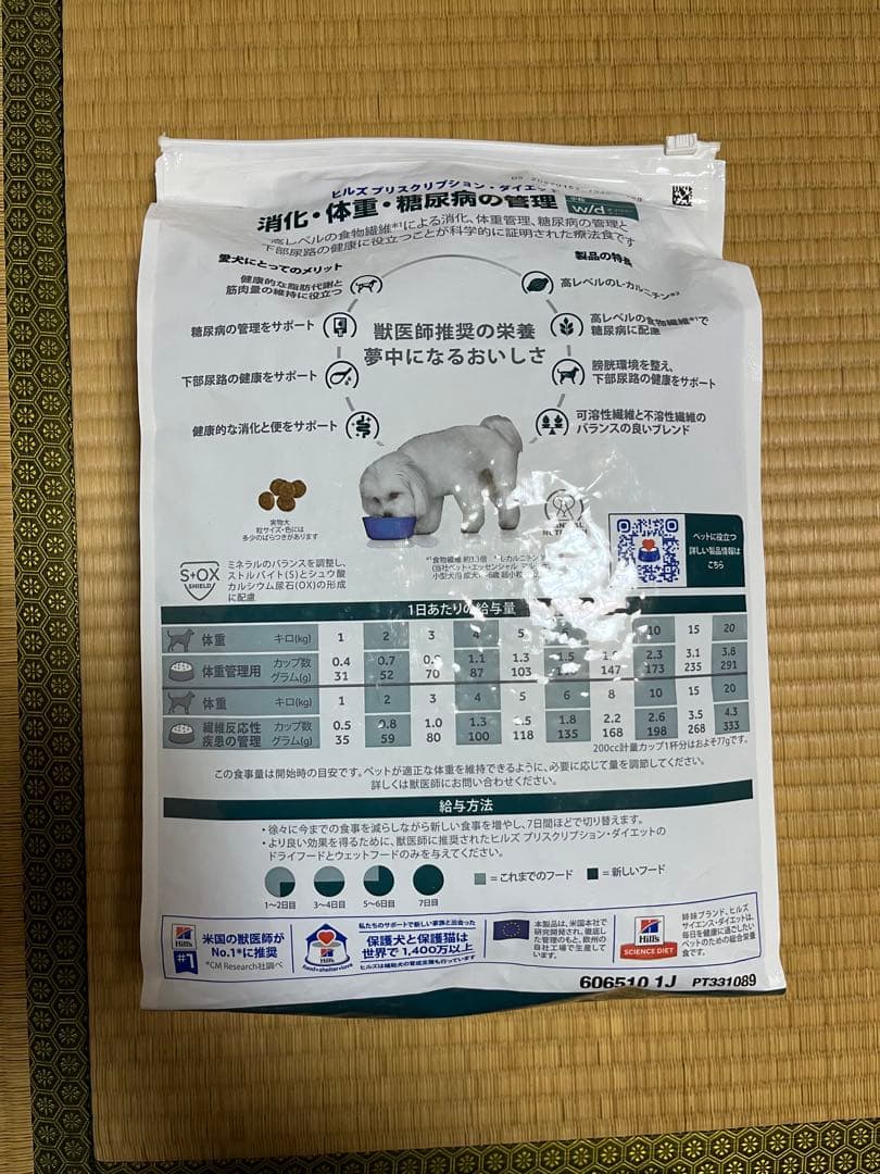 ドッグフード Hills Prescription Diet w/d 3kg