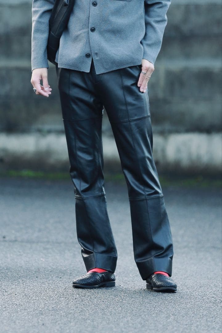 TAAKKシープレザーパンツ 20AW ウエストゴム