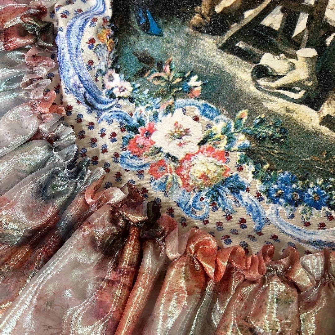 Vivienne Westwood・絵画プリントラメチュールドレスワンピース