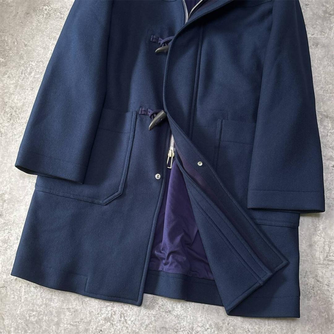 美品 近年モデル ポールスミス ロング ダッフルコート XL L2 ネイビー