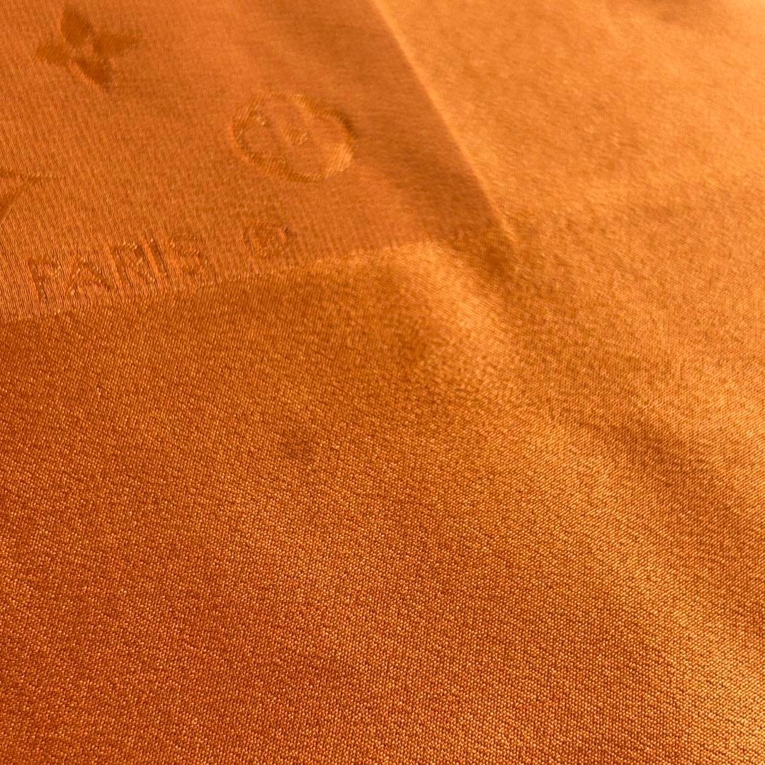 ルイヴィトン　LOUIS VUITTON　モノグラムスカーフ　ショール　オレンジ