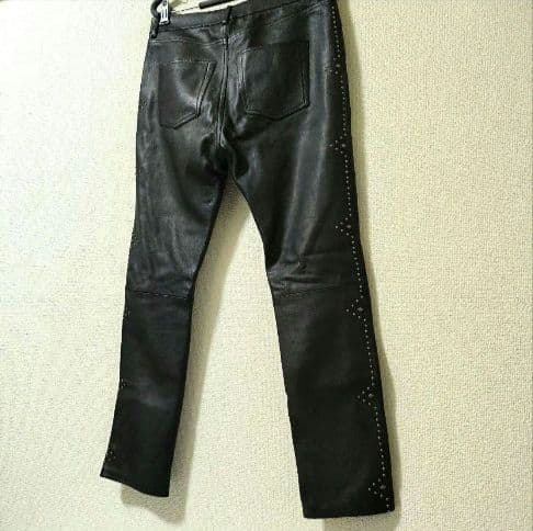 国内正規品★SAINT LAURENTPARIS★レザーパンツ/ランウェイモデル