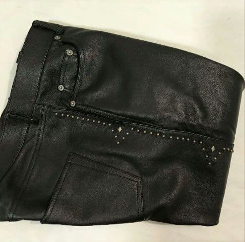 国内正規品★SAINT LAURENTPARIS★レザーパンツ/ランウェイモデル