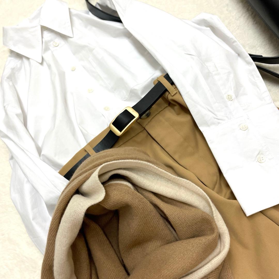 ダブルスタンダードクロッシング　カシミア 大判ストール　ベージュ