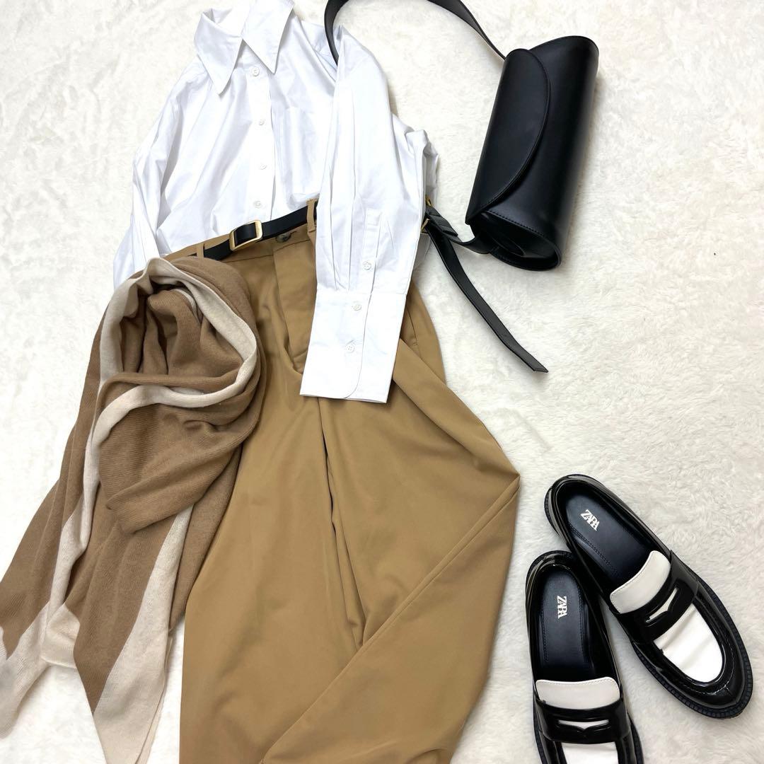ダブルスタンダードクロッシング　カシミア 大判ストール　ベージュ