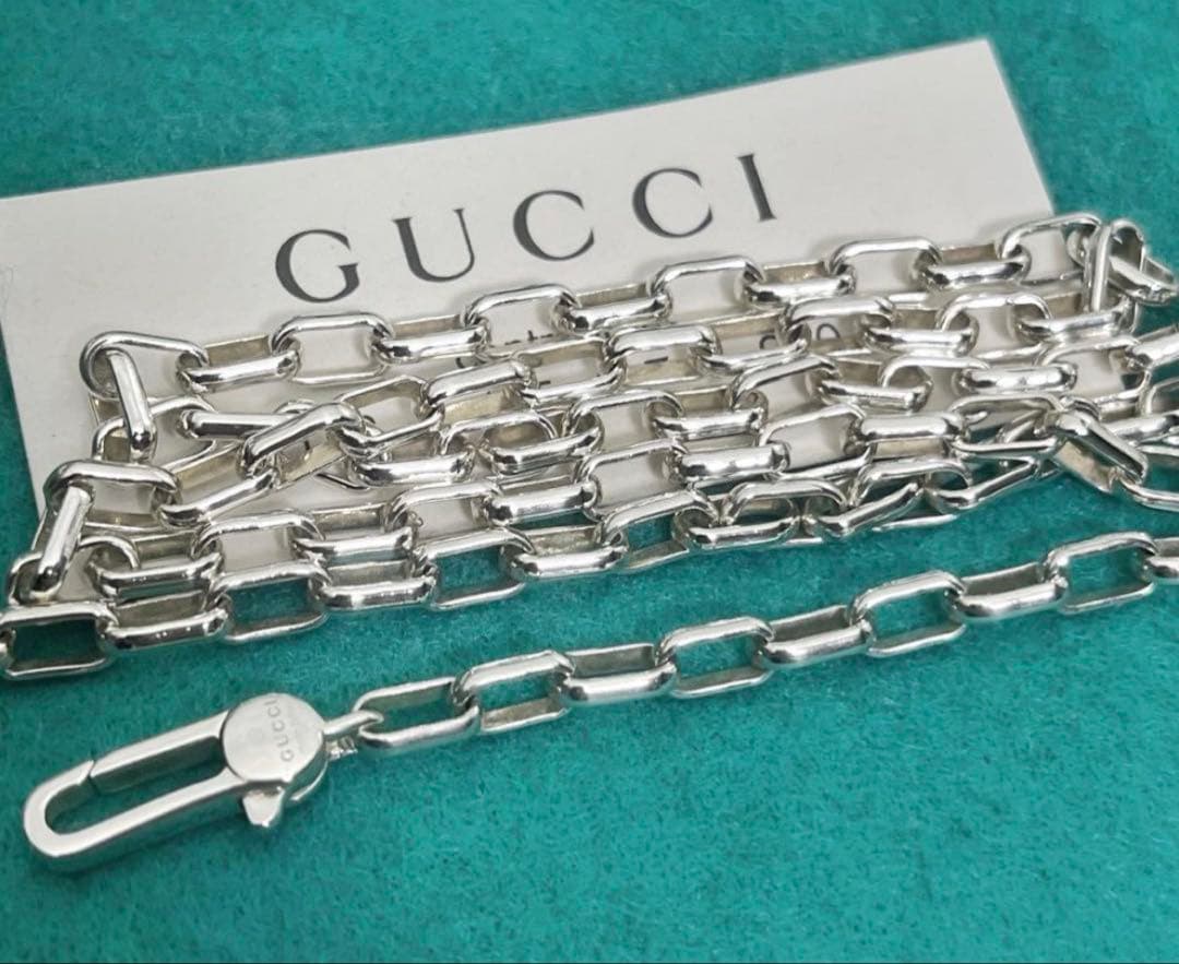 極美品‼️GUCCI 3.8ミリ シルバー925チェーンネックレス