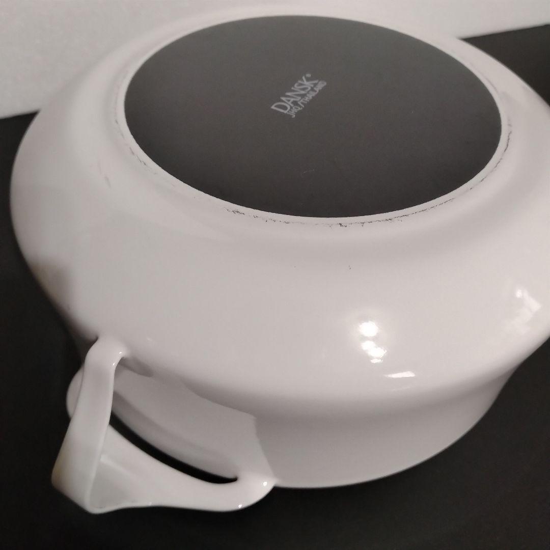 DANSK 18cm 両手鍋 コベンスタイル 白 ホワイト ダンスク
