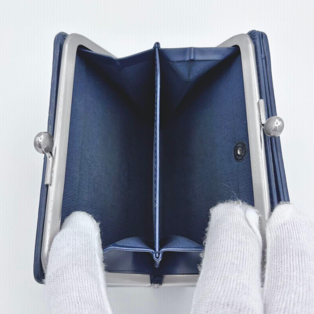 ✨未使用品✨ agnes b. がま口 二つ折り財布 レザー ごくう