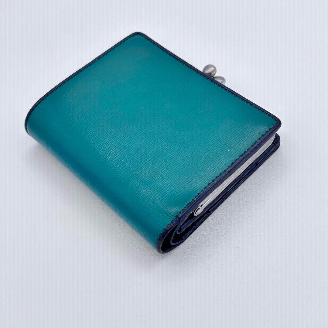 ✨未使用品✨ agnes b. がま口 二つ折り財布 レザー ごくう