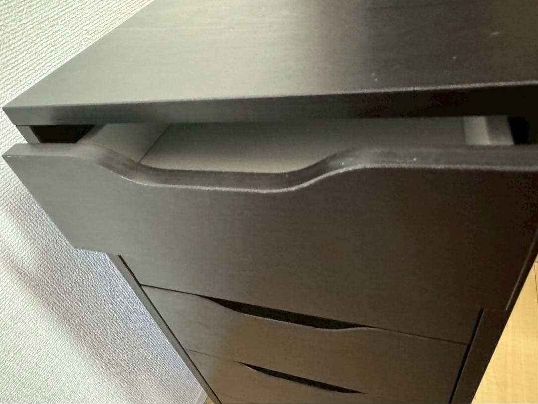 IKEA ALEX アレクス　ブラックブラウン①
