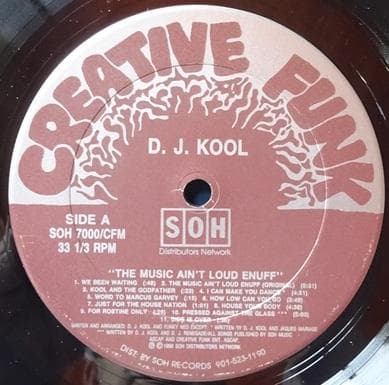 洋楽 D.J. KOOL/THE MUSIC AIN'T LOUD ENUFF