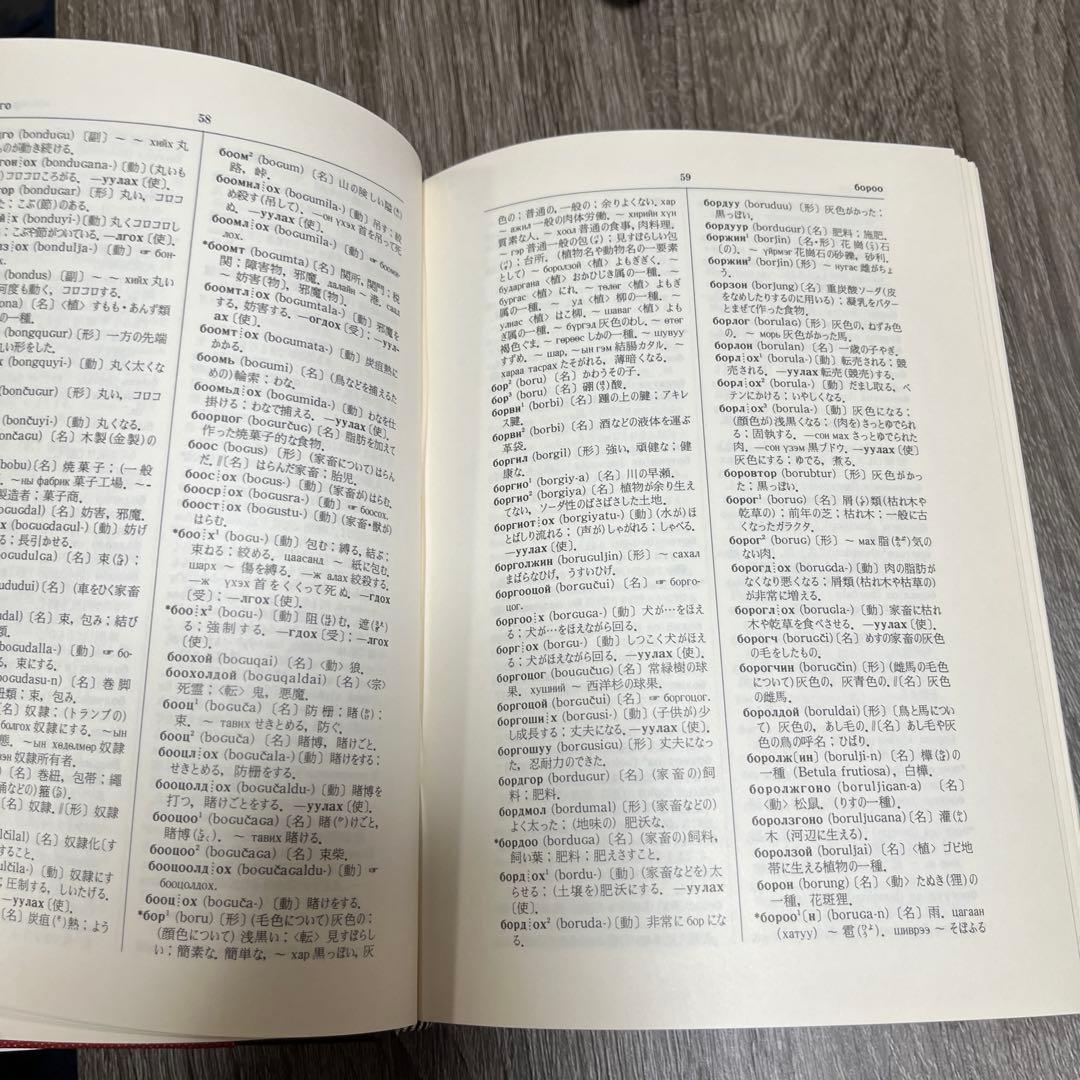 現代モンゴル語辞典　小沢重男