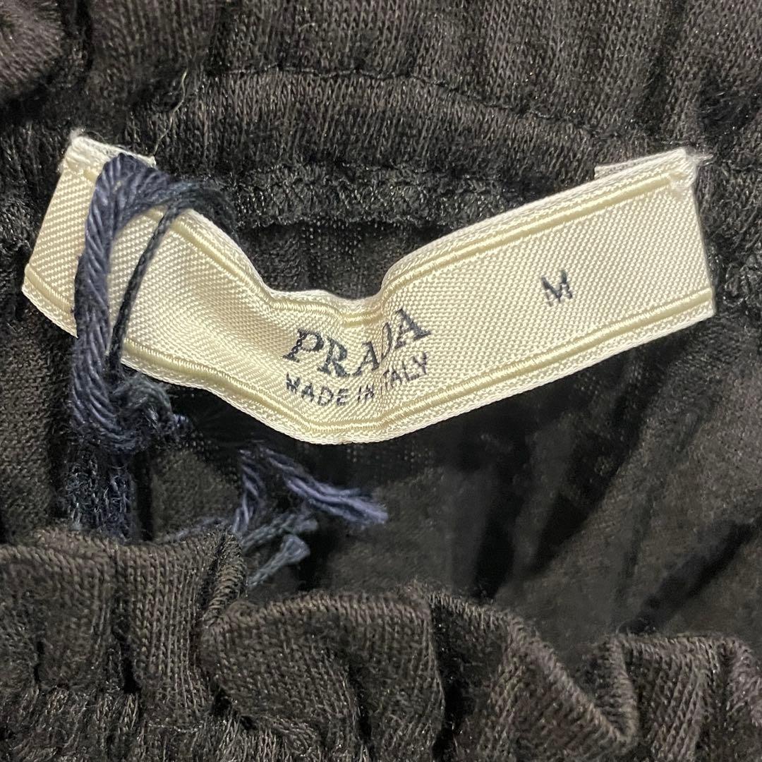 美品 PRADA フリル ギャザー キャミソール ブラック プラダ タグ付き