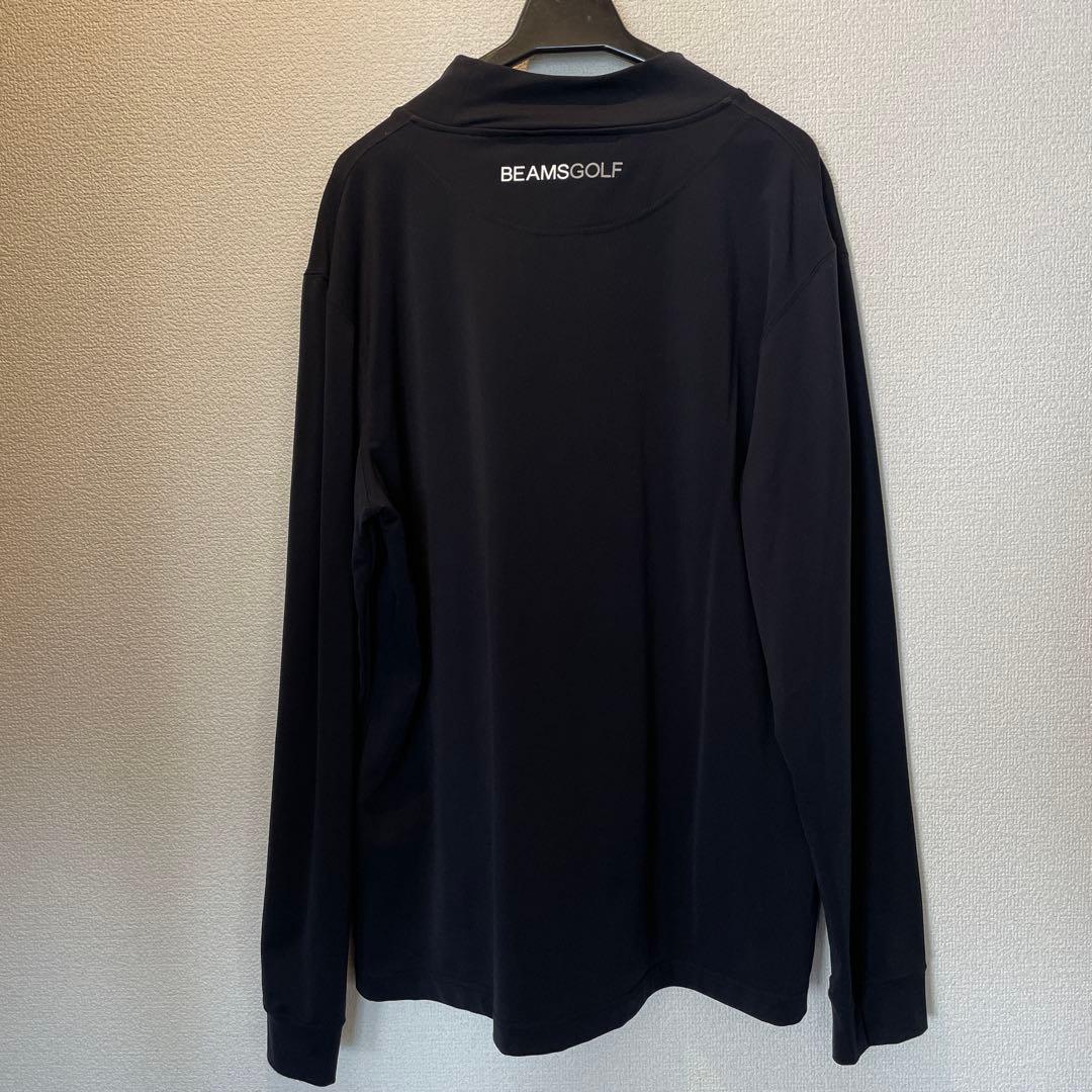 BEAMS GOLF ブラック ロングスリーブシャツ モックネック XL