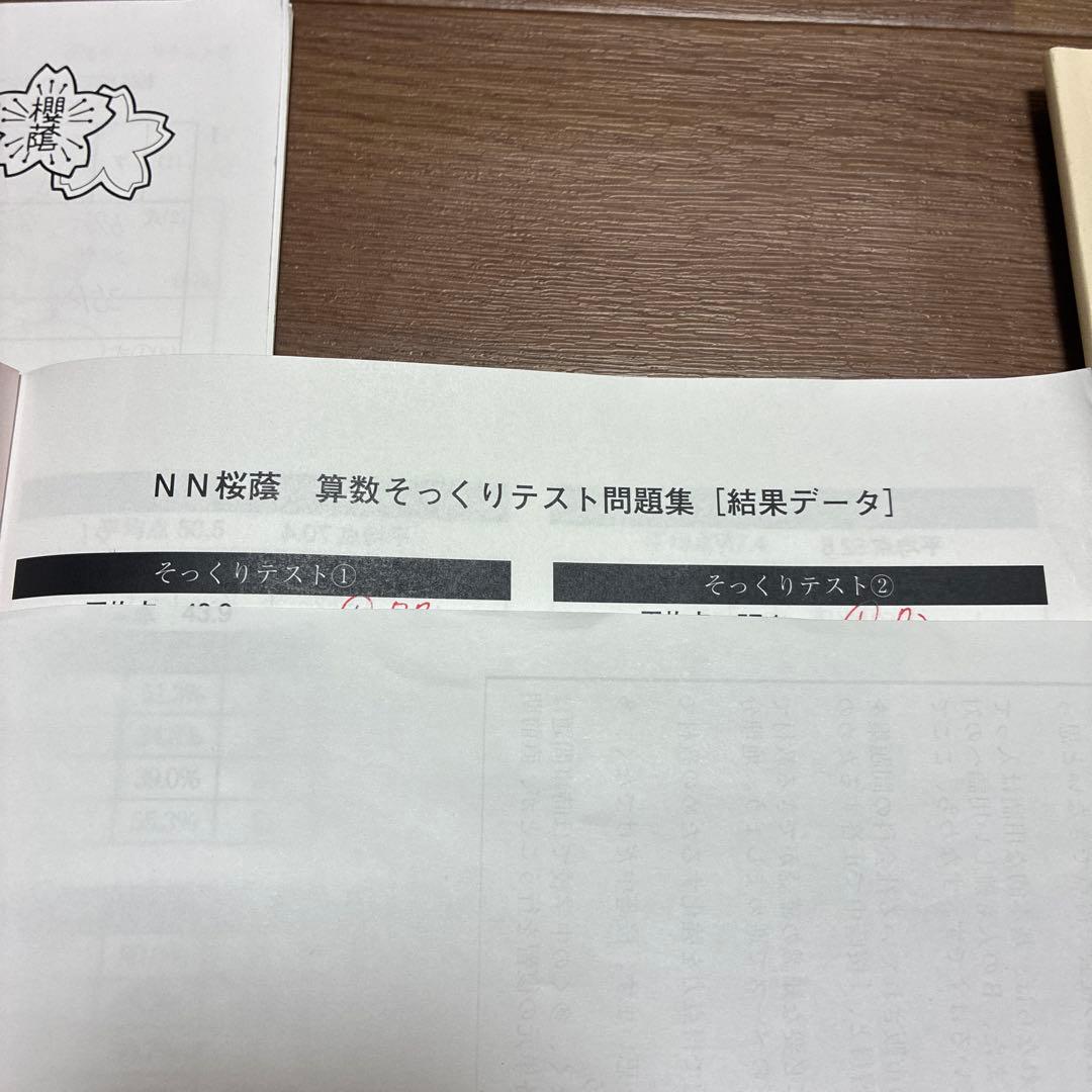 NN桜蔭算数 直前そっくりテスト問題集15セット