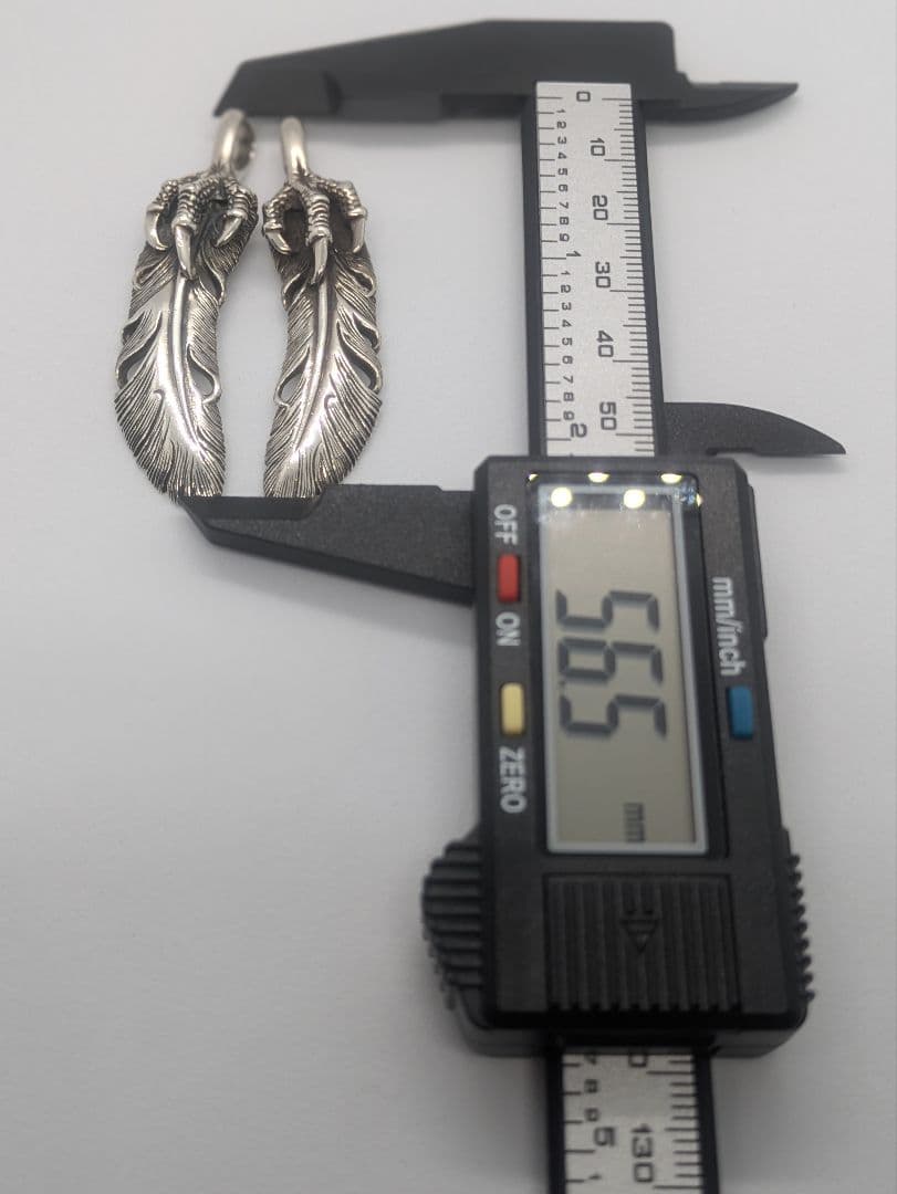 美品SAAD　左右クローフェザー　saadペンダント