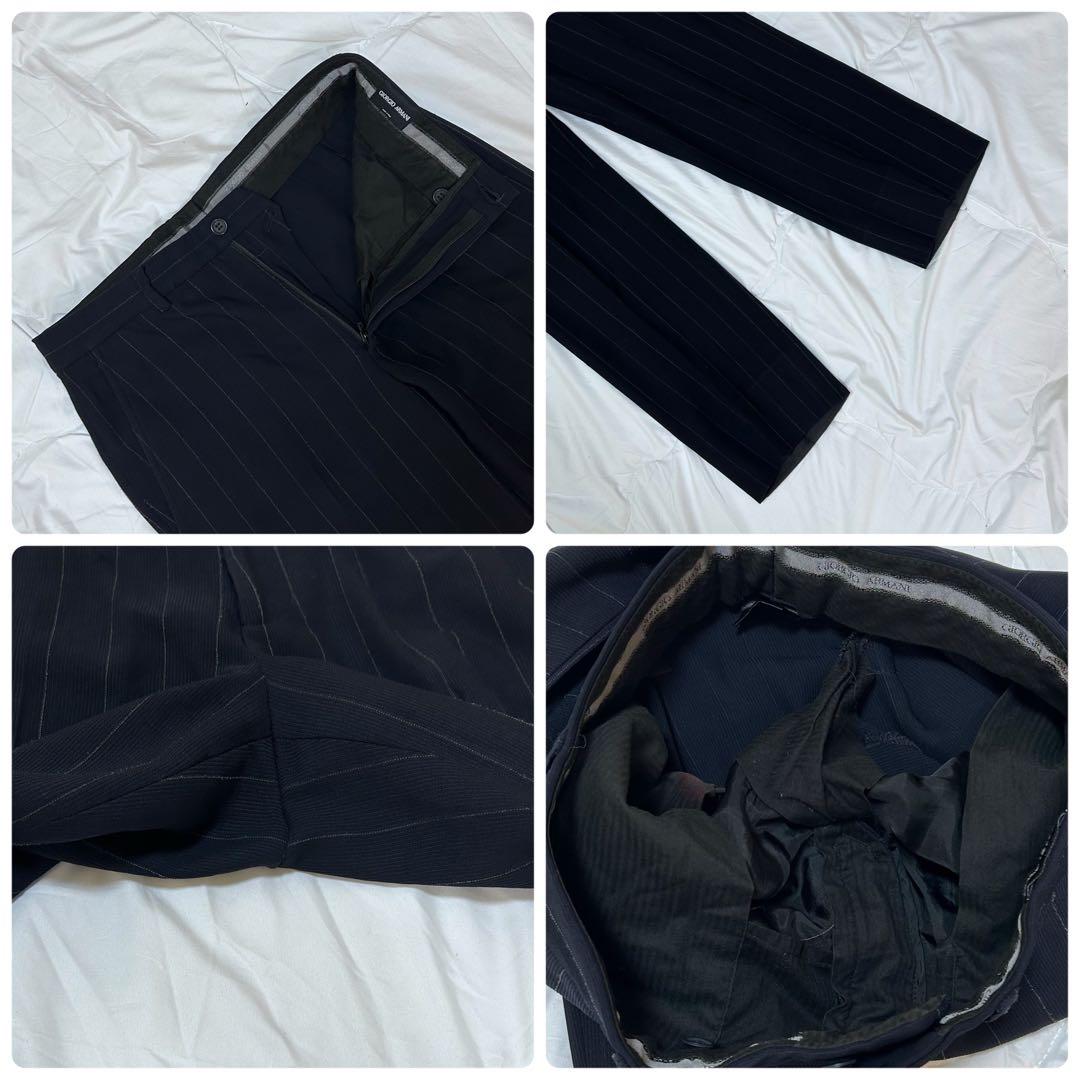 高級 GIORGIO ARMANI ジョルジオアルマーニ ストライプスーツセット