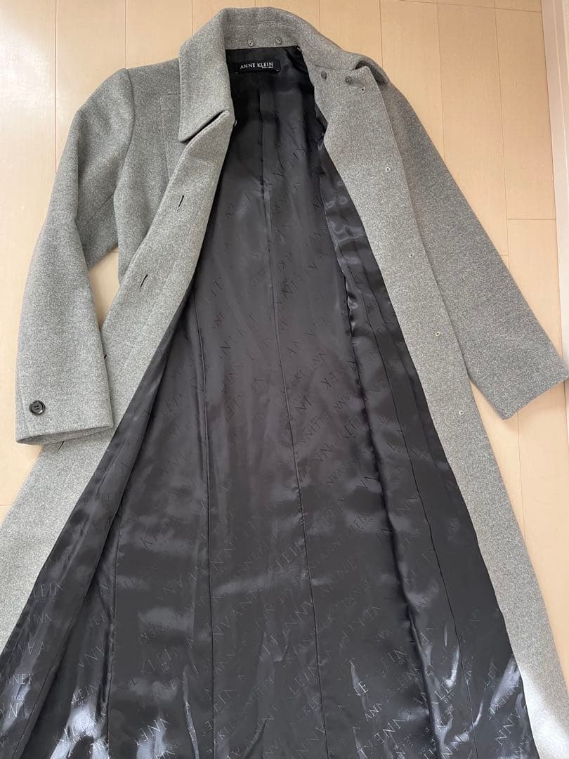 【日本製】ANNE  カシミヤ　ロングコート グレー 高級