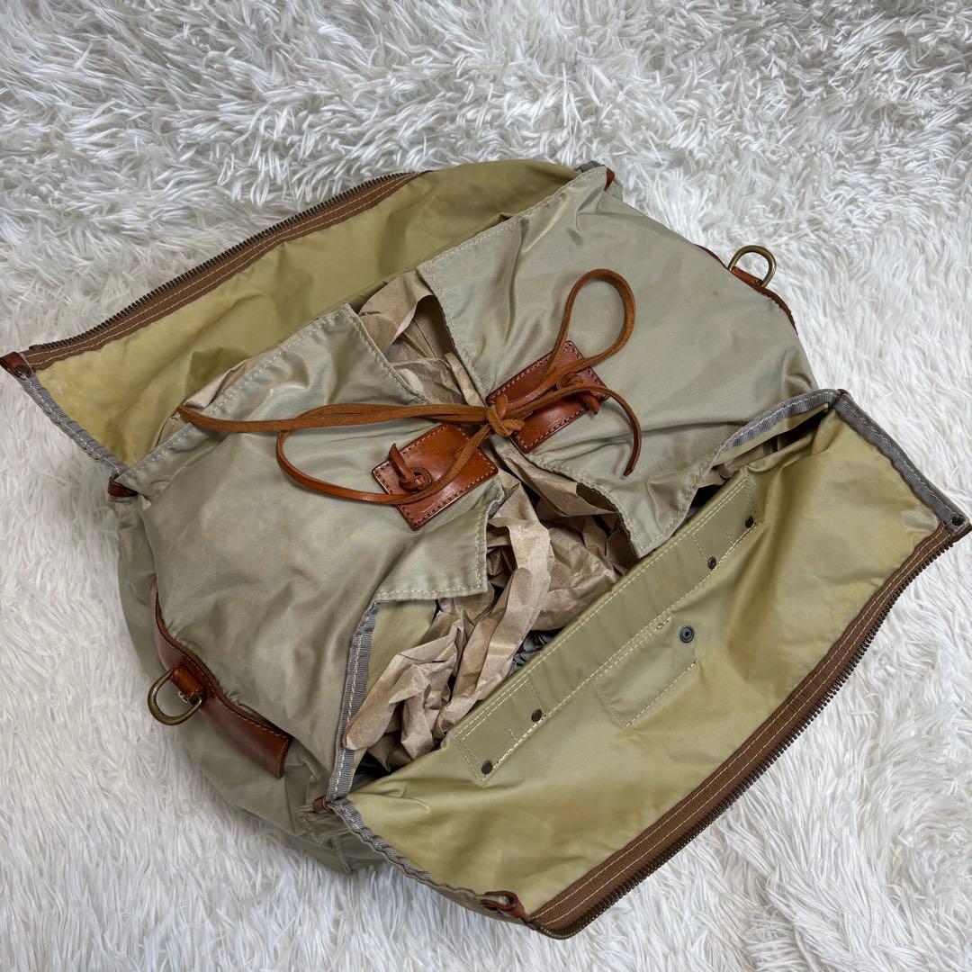 美品★Felisi 2way ボストンバッグ P4 ショルダー ベージュ　大容量
