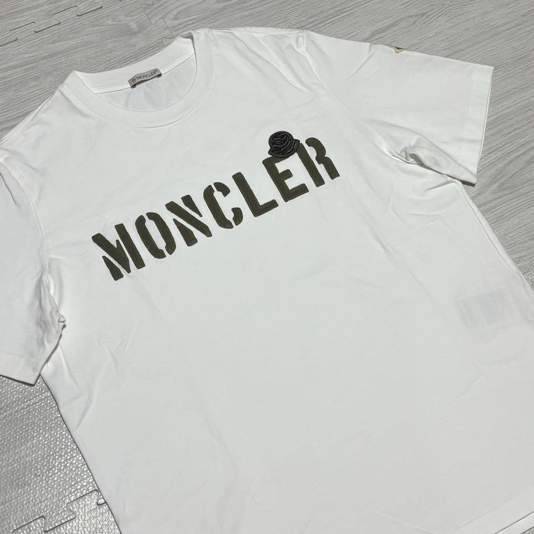 【極美品】モンクレール　Tシャツ　ホワイト　サイズS 23SSモデル