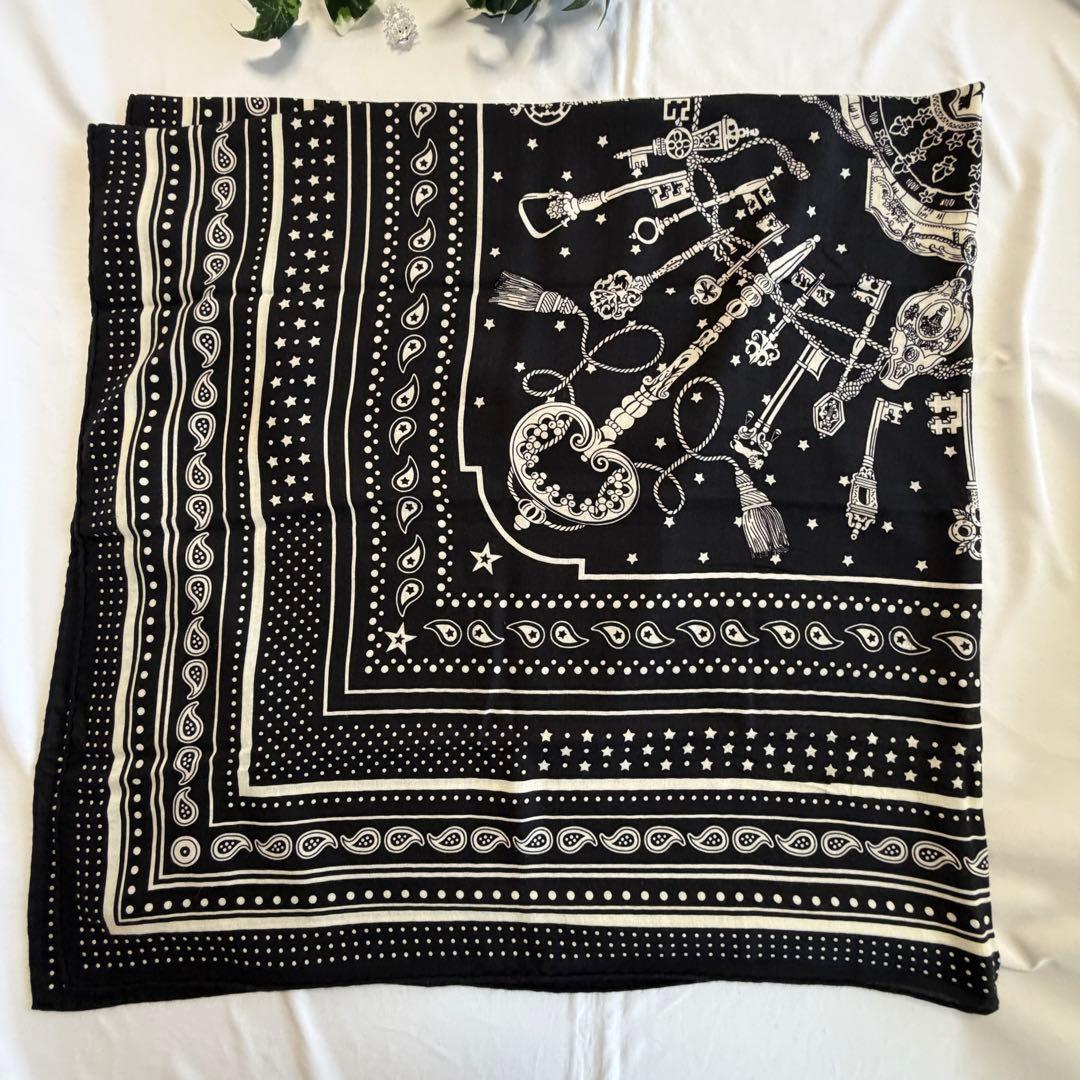 エルメス　カレジェアン Les Cles Bandana　レ　クレ