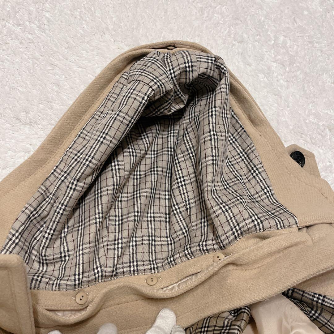 ✨美品✨ バーバリーブルーレーベル アンゴラ 混 ベルト ステンカラーコート