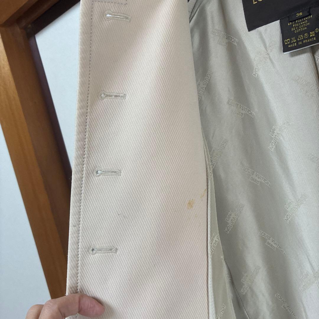 LOUIS VUITTON ベージュ ロングコート 38