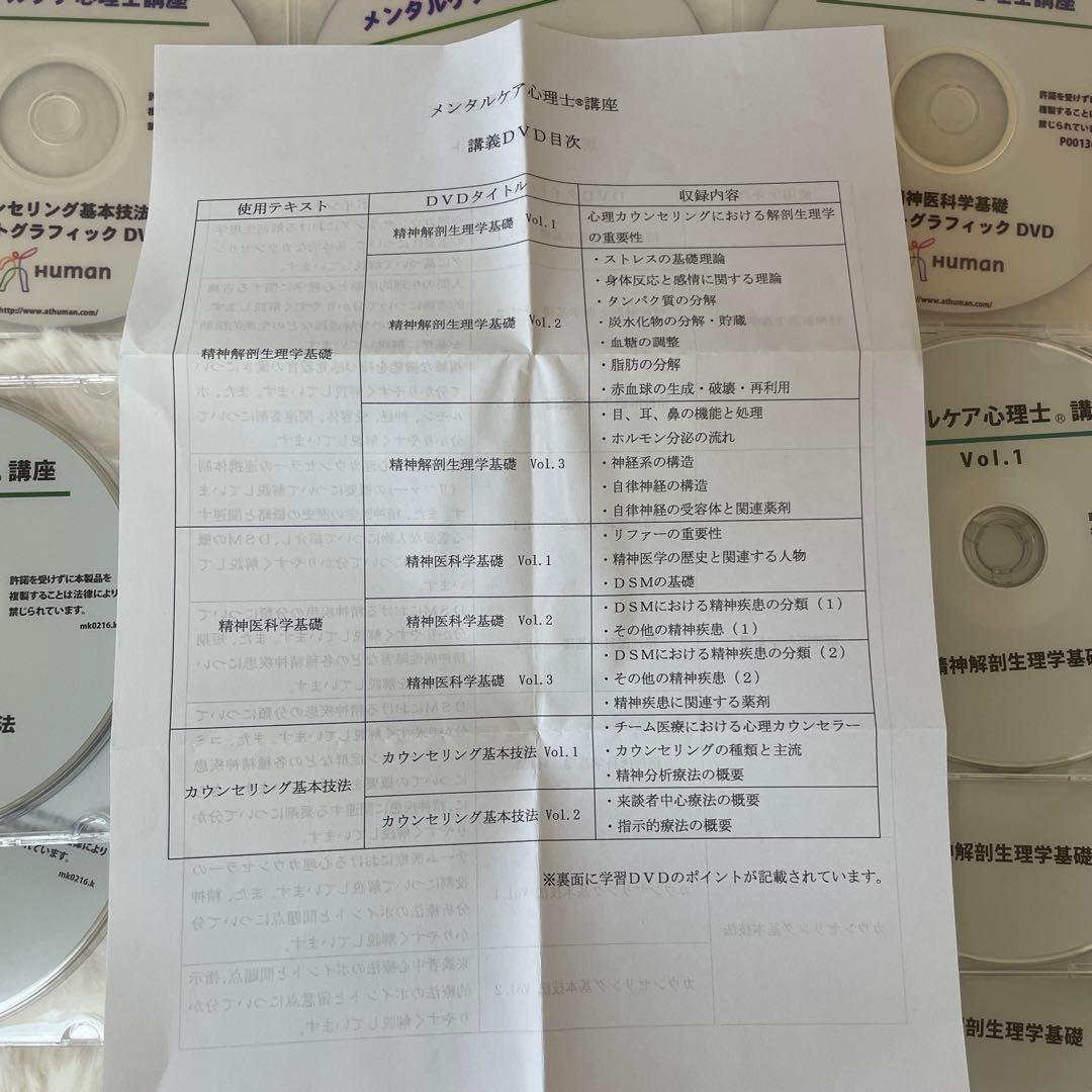 【未使用】メンタルケア心理士こころ検定2級 DVD教材