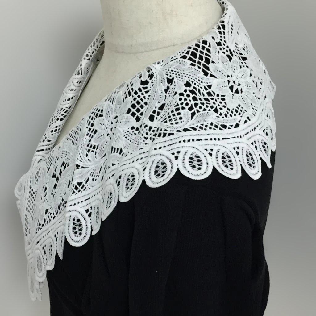 新品　JILLSTUART　ジルスチュアートレース衿ニットカーディガン　フリー